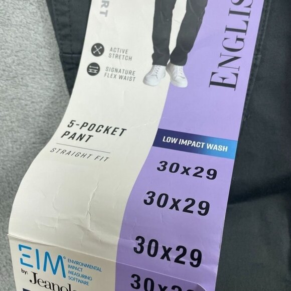 English Laundry Mens Stretch 5-Pocket Pants Size 30x29 Straight Fit d0486 - Picture 4 of 8
